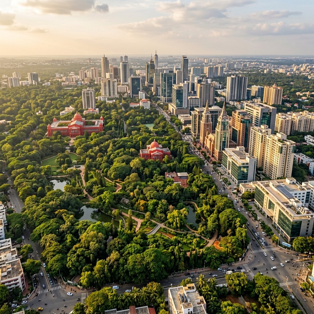 Bangalore City Aerial View